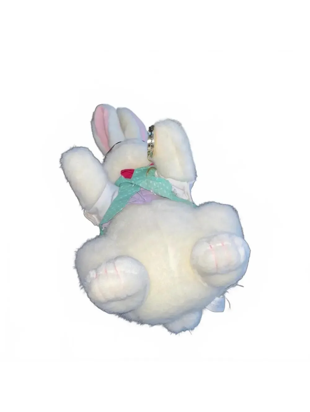 White Rabbit Plush Toy Alice Wonderland Stuffed Animal Vintage 90s